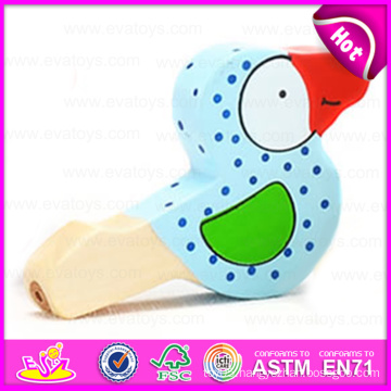 Wholesale Colorful Beauty and Cute Animal Shaped Bird Wooden Whistle Toy W07e005